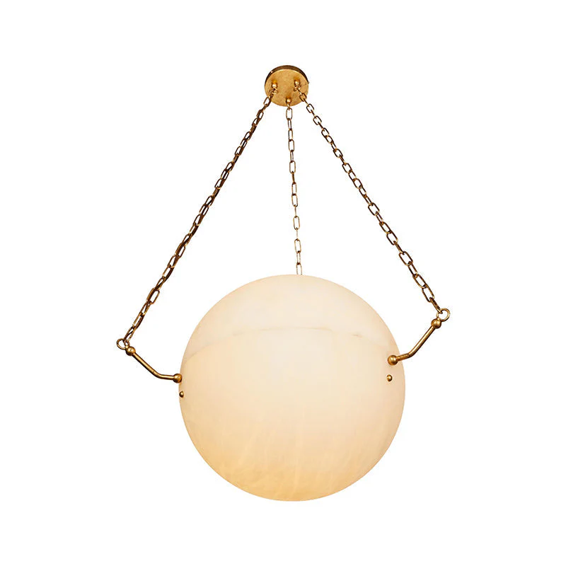Aaron Alabaster Sphere Suspension Lamp - Image 2