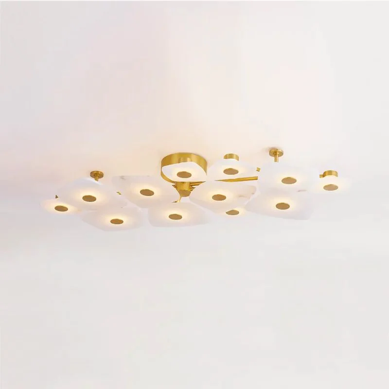 Alabaster 12 Lights Surface Ceiling Light - Image 3