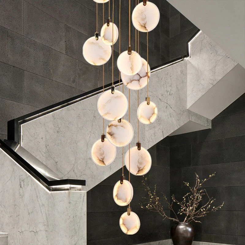 Alabaster Long Staircase Pendant Light - Image 13