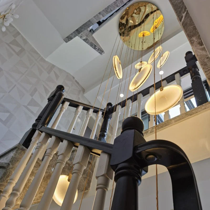 Alabaster Long Staircase Pendant Light - Image 15