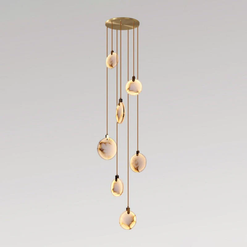 Alabaster Long Staircase Pendant Light - Image 4