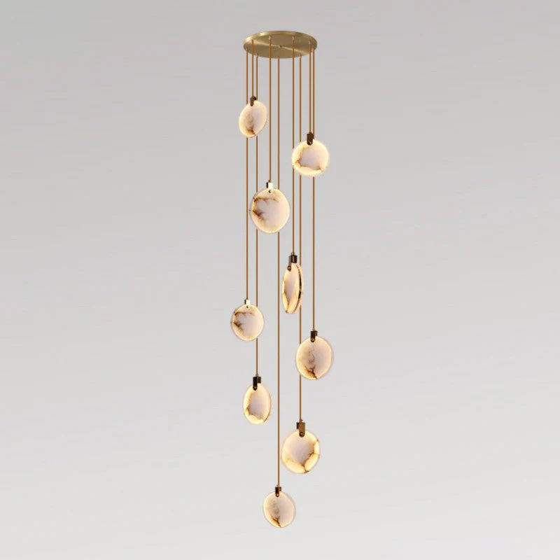 Alabaster Long Staircase Pendant Light - Image 5