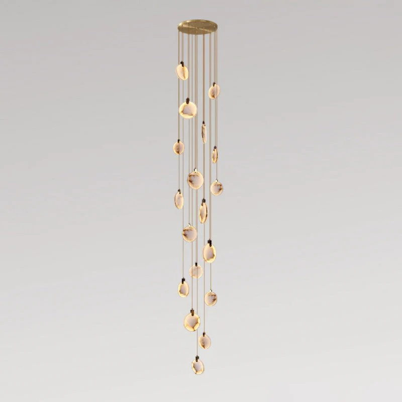 Alabaster Long Staircase Pendant Light - Image 6