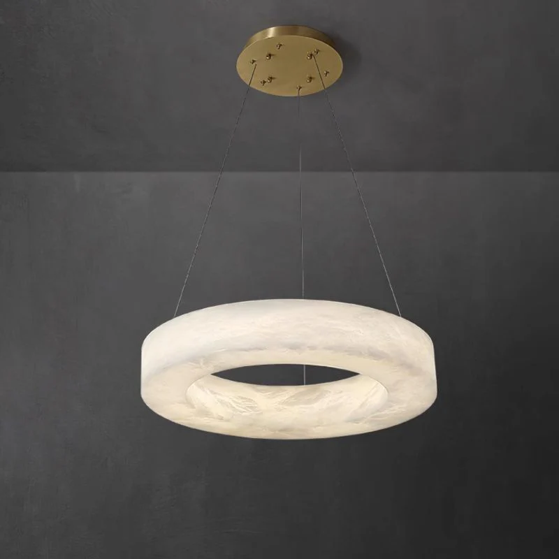 Alabaster Globle Chandelier Light - Image 12