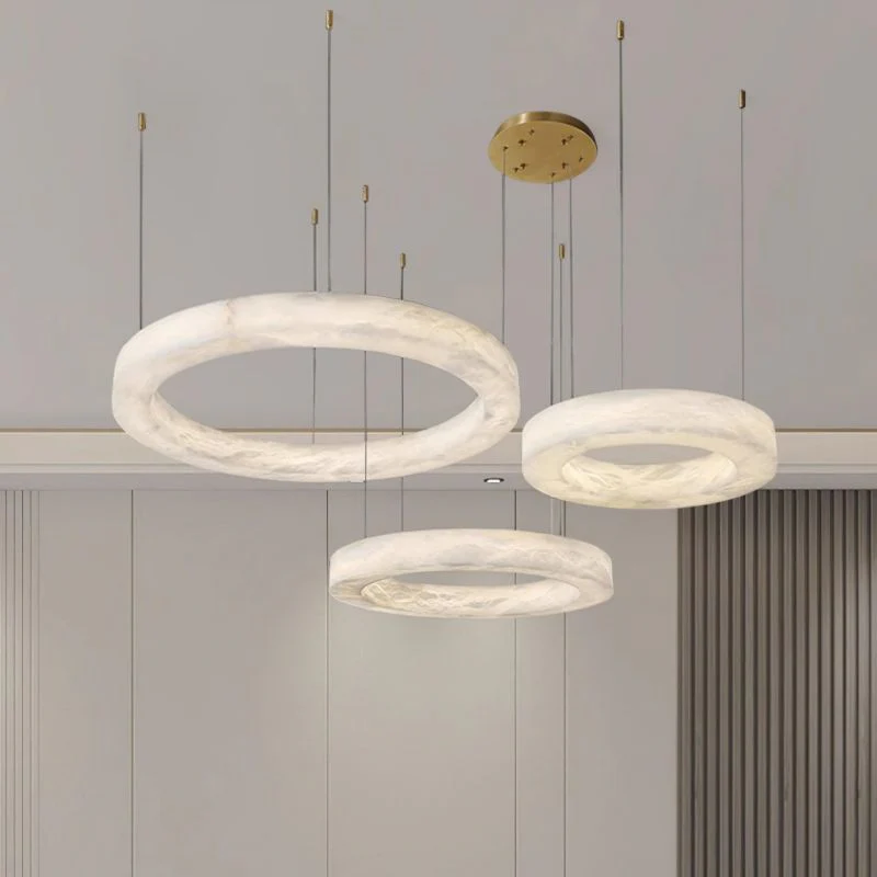 Alabaster Globle Chandelier Light - Image 13