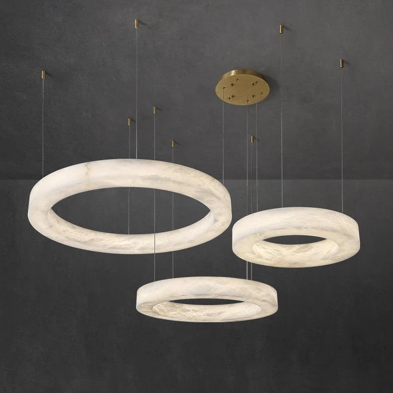 Alabaster Globle Chandelier Light - Image 4