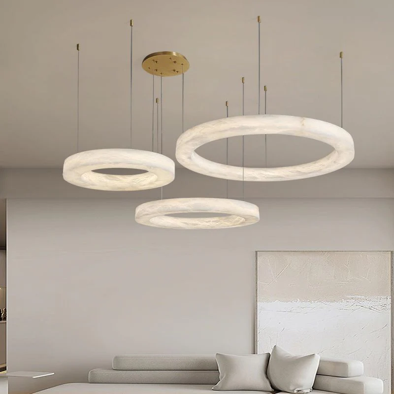 Alabaster Globle Chandelier Light - Image 6