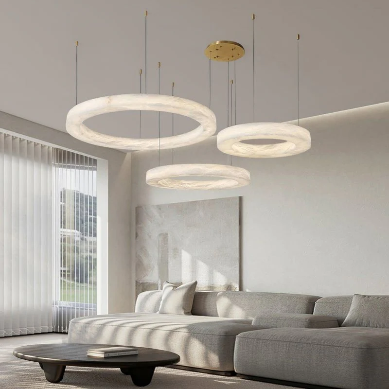 Alabaster Globle Chandelier Light - Image 7