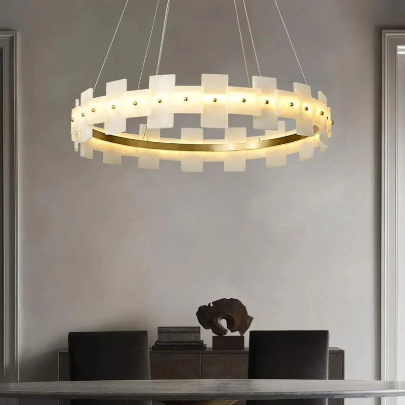 Alabaster Halo Chandelier - Image 3