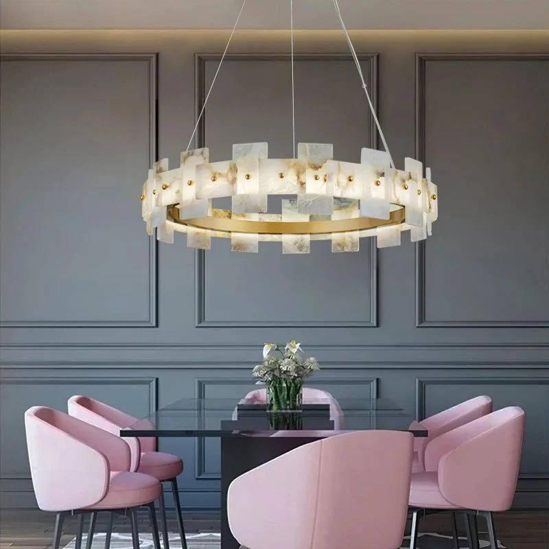 Alabaster Halo Chandelier - Image 4