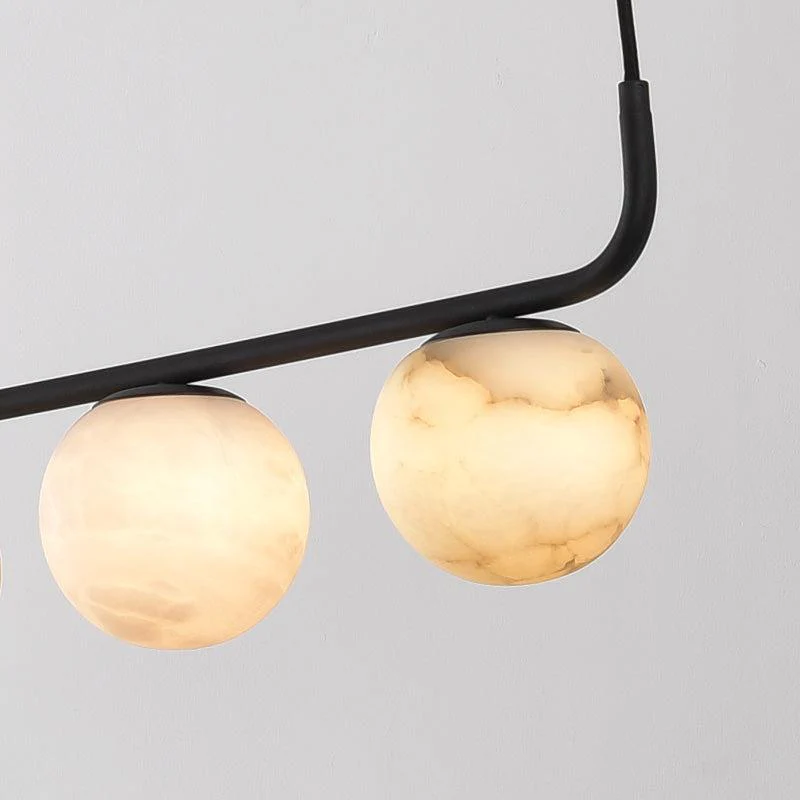 Alabaster Island Round Chandelier 5 Lights - Image 5