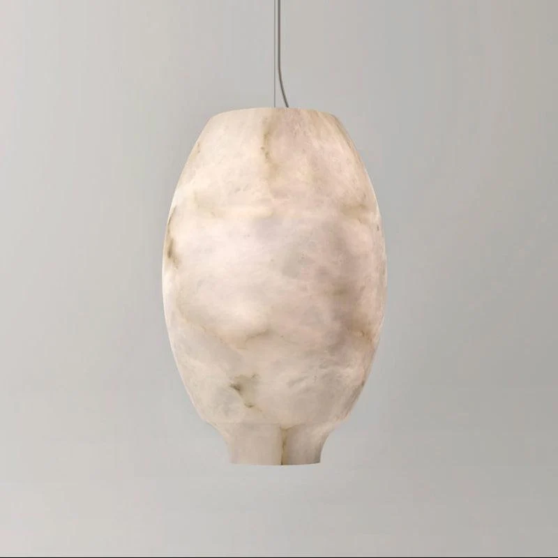 Alabaster Lantern Round Pendant - Image 4