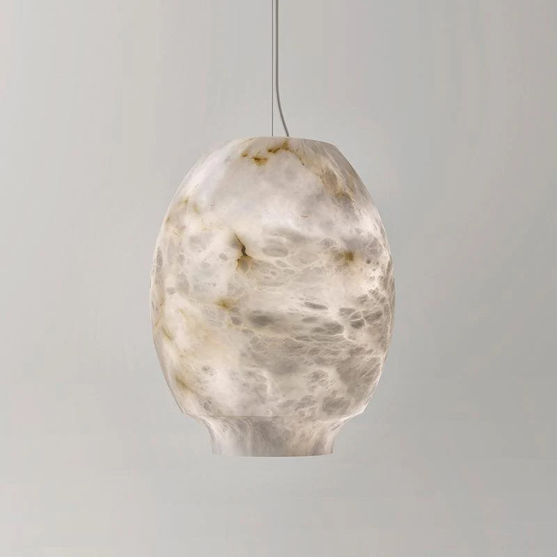 Alabaster Lantern Round Pendant - Image 5