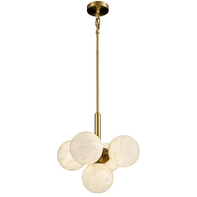 Alabaster Round Art Pendant Light - Image 20