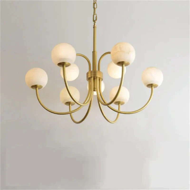 Alabaster Radial Chandelier - Image 7