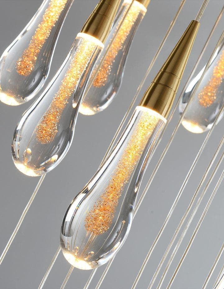 Allure Multi-LED Glass Staircase Chandelier - Image 13