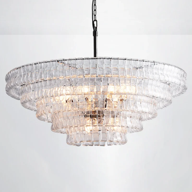 Amori 4/5-Tier Glass Round Chandelier - Image 11