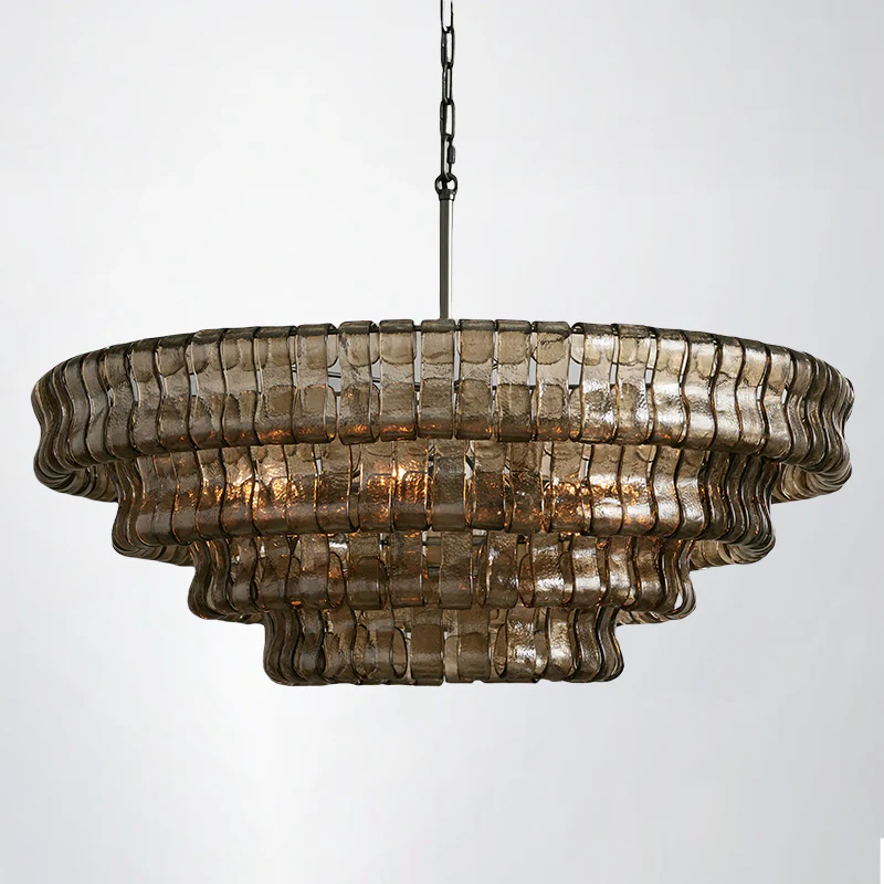 Amori 4/5-Tier Glass Round Chandelier - Image 13