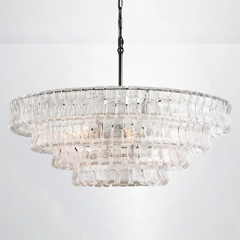 Amori 4/5-Tier Glass Round Chandelier - Image 9
