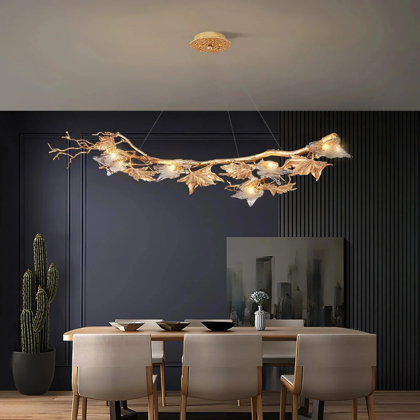 Aolio Branch Brass Chandelier - Image 7