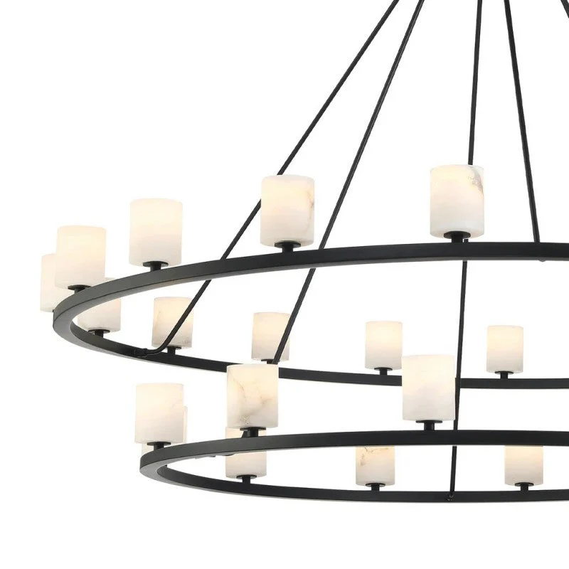 Aragon 30 Light Chandelier Alabaster - Image 12