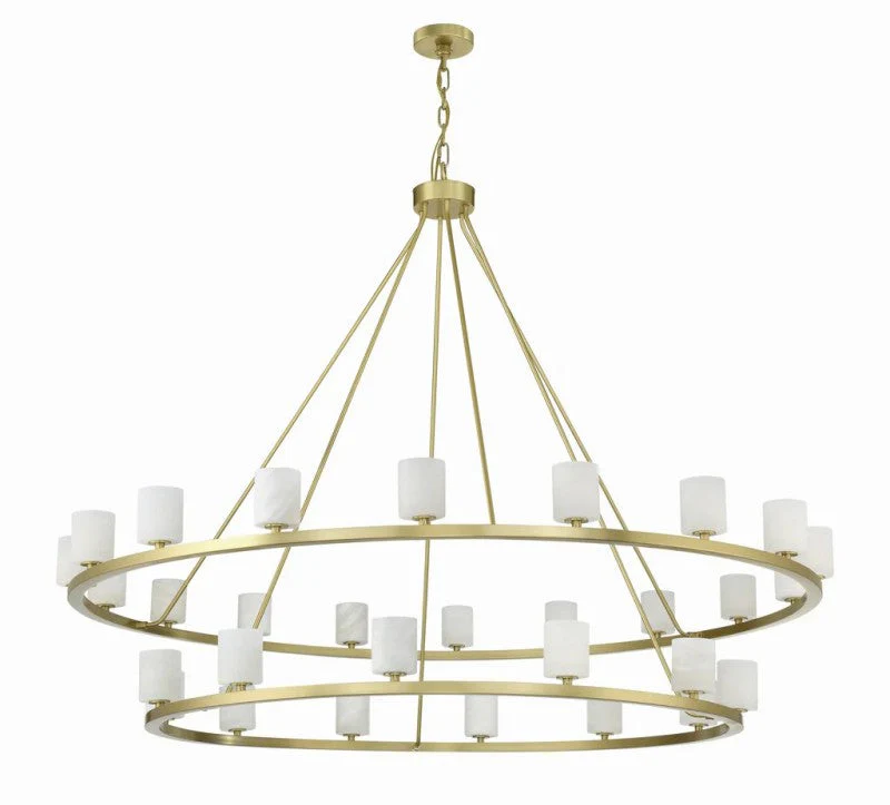 Aragon 30 Light Chandelier Alabaster - Image 2