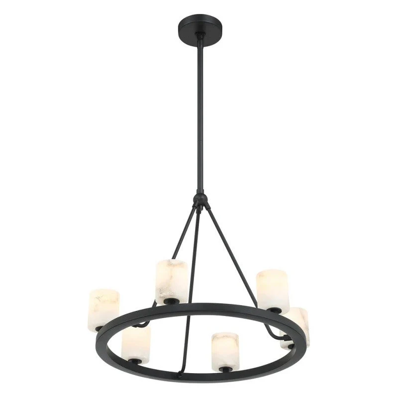 Aragon 6 Light Chandelier Alabaster - Image 7