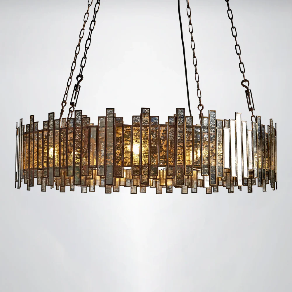 Artistic Glass Lailar Round Chandelier