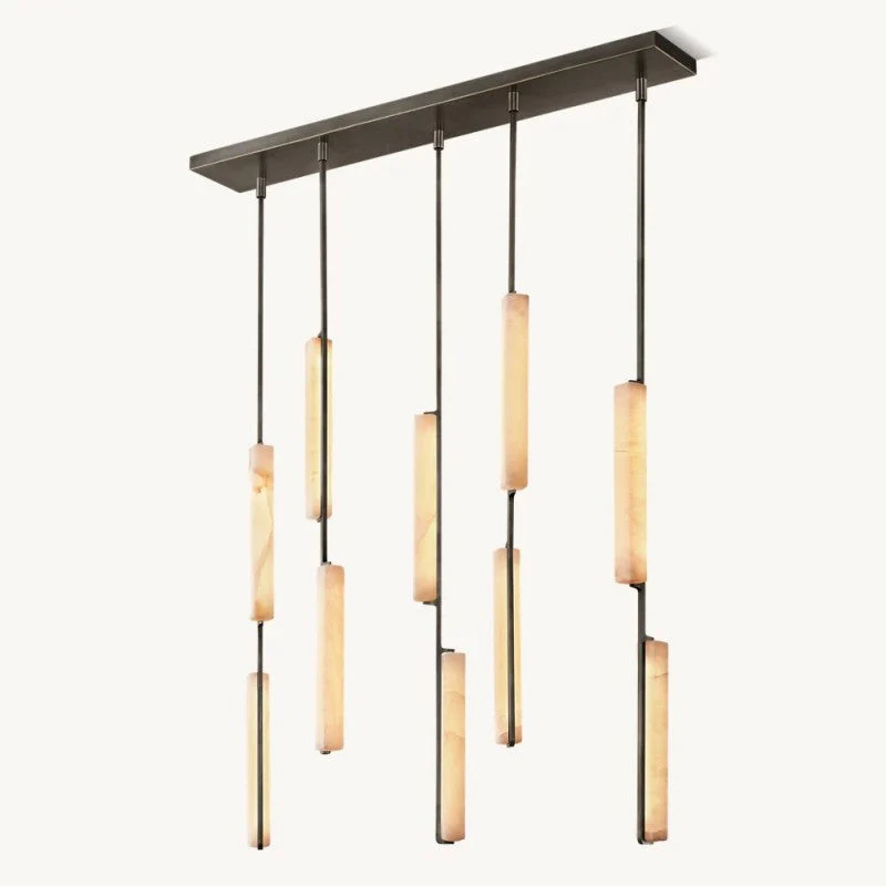 Audon Alabaster Linear Chandelier 54" - Image 6