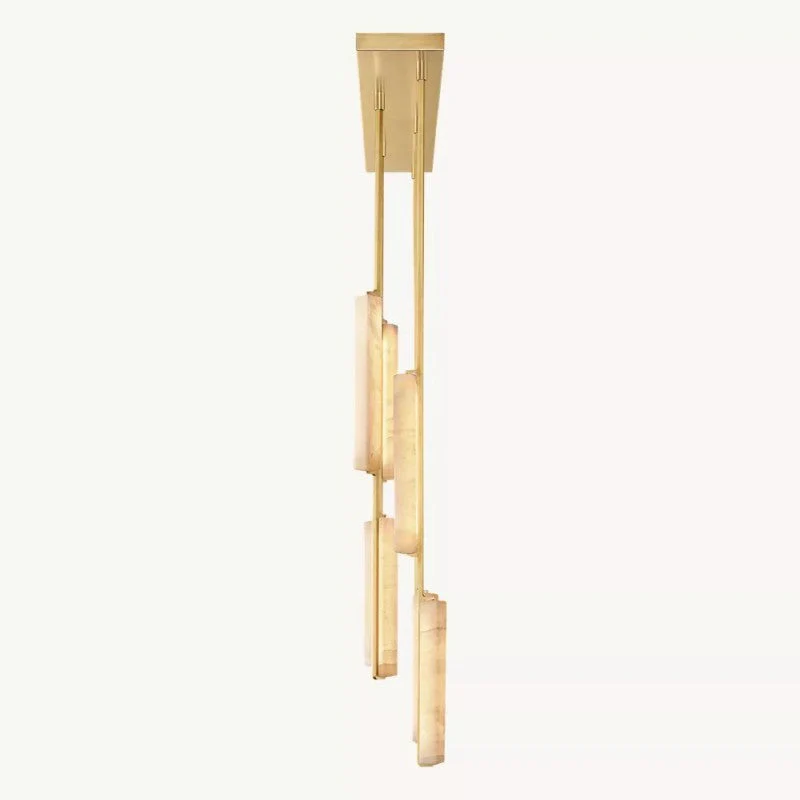 Audon Alabaster Linear Chandelier 54" - Image 8