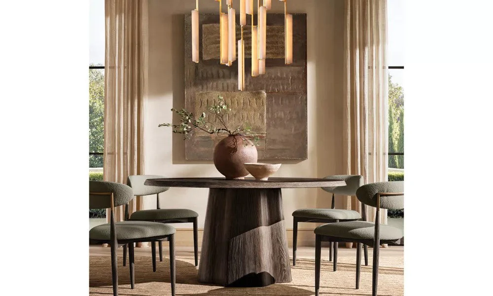 Audon Alabaster Round Chandelier 40" - Image 4
