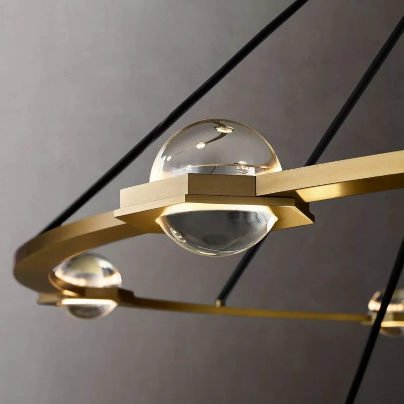 Briclyn Crystal Ball 2-Tier Round Chandelier 60" - Image 5
