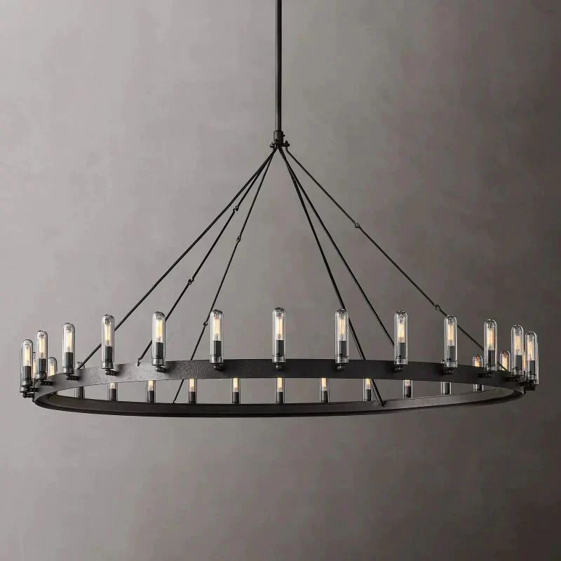 Camino Vintage Filament Outdoor Round Chandelier - Image 5