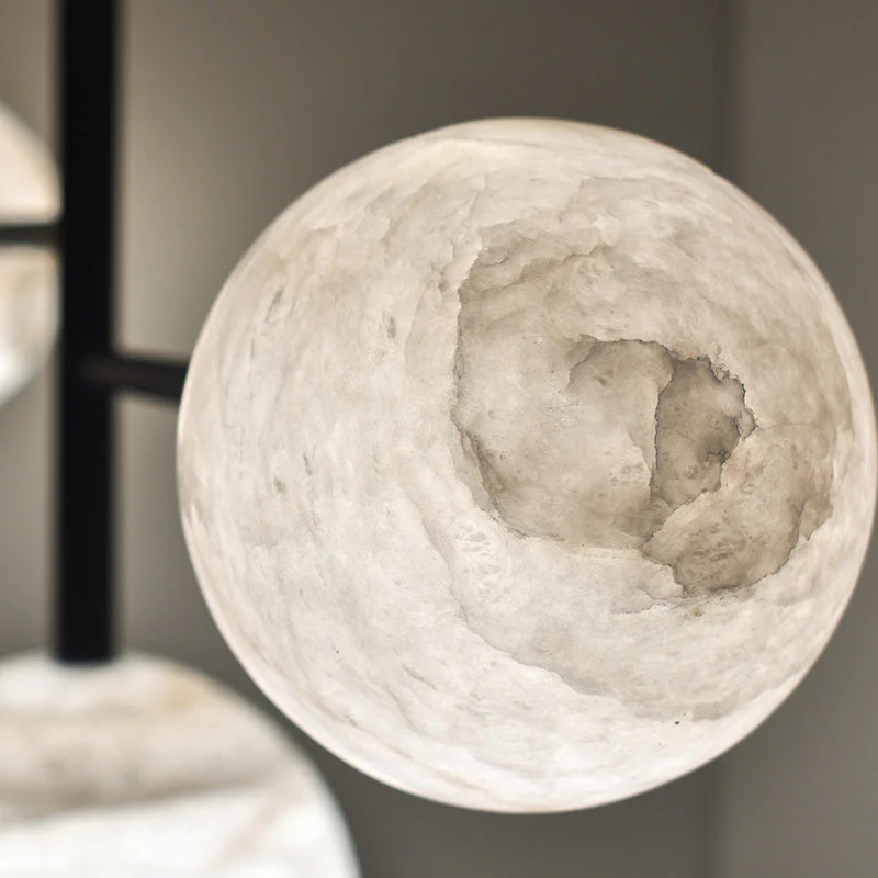 Carol Spheren Modern Artistic Alabaster Chandelier Light - Image 4