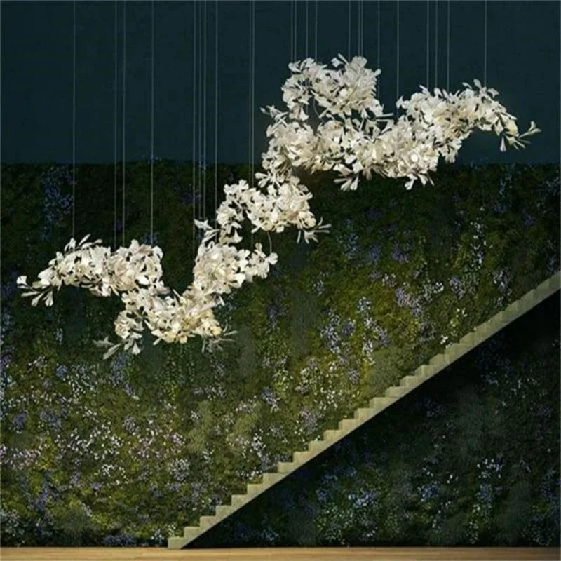 Ceramic Ginkgo Luxury Branch Chandelier - Image 2