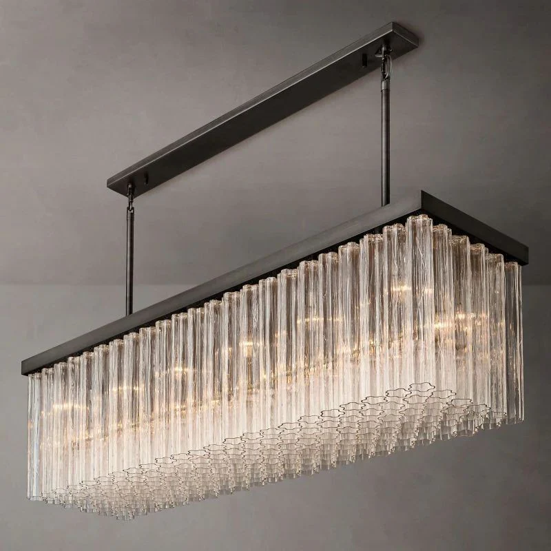 Clame Rectangular Chandelier 73” - Image 4