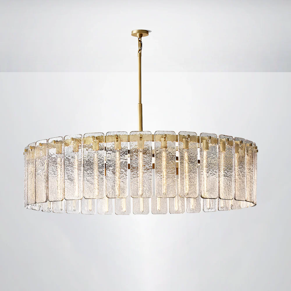 Elamette Glass Round Chandelier 60"D - Image 2