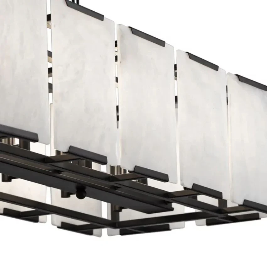 Galisa Alabaster Rectangle Chandelier - Image 6
