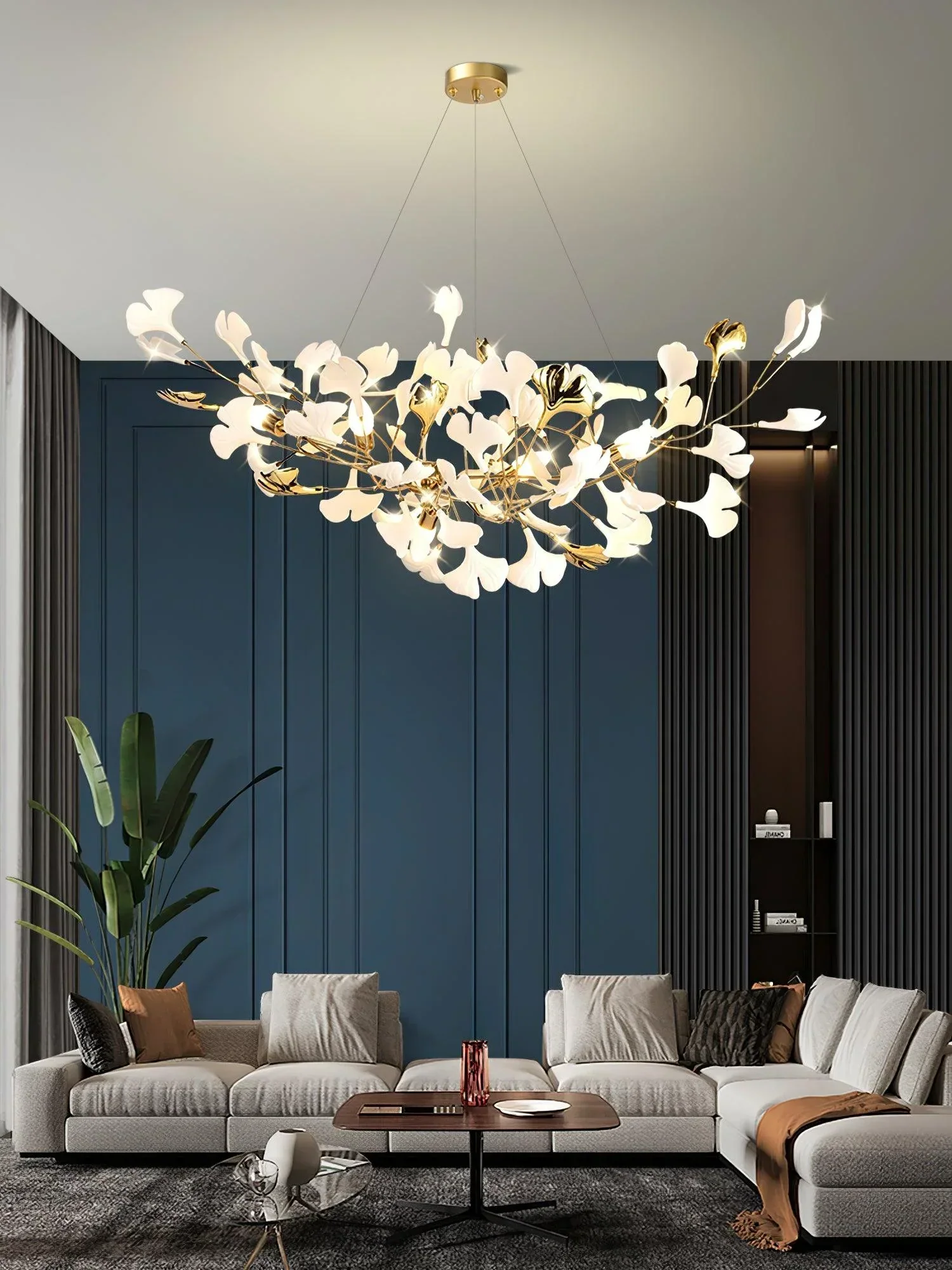 Gingko Ceramic Chandelier B - Image 17
