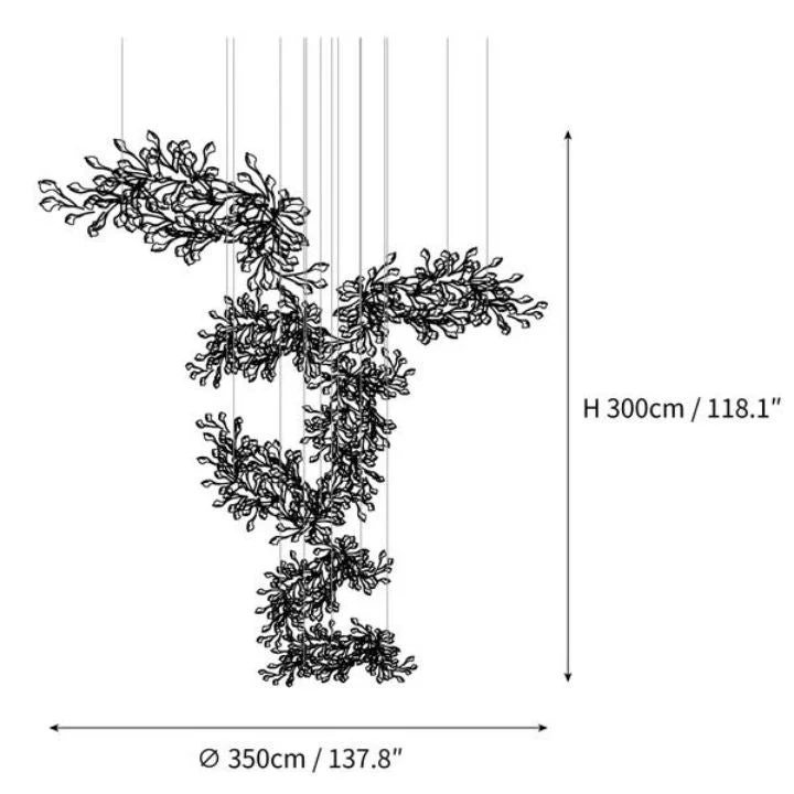 Urban Chic Gingko Combination Chandelier - Image 9