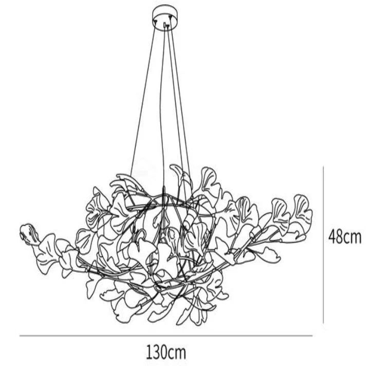 Gingko Ceramic Luxury Chandelier Style D - Image 12