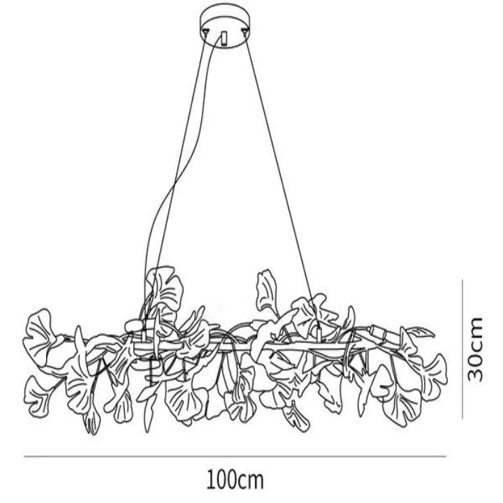 Gingko Ceramic Luxury Chandelier Style E - Image 9