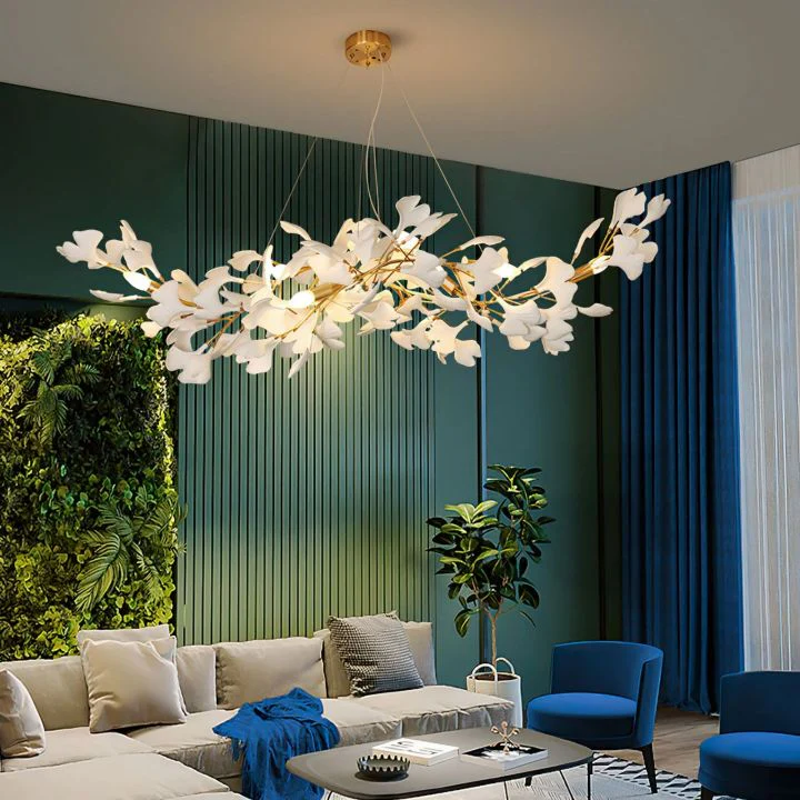 Gingko  Ceramic Luxury Chandelier Style F - Image 3