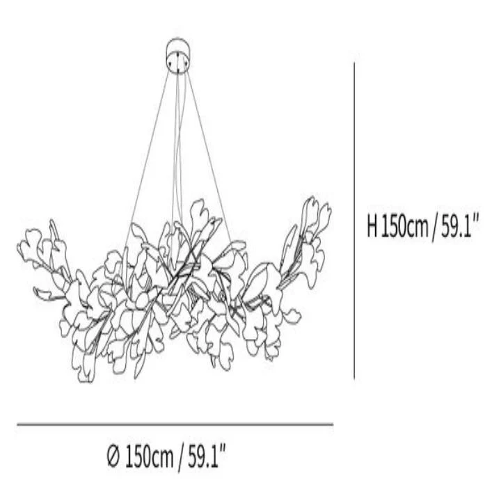 Gingko  Ceramic Luxury Chandelier Style F - Image 6