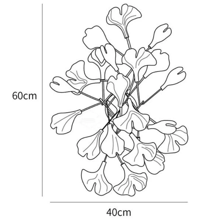 Gingko Ceramic Wall Sconce Lamp - Image 15