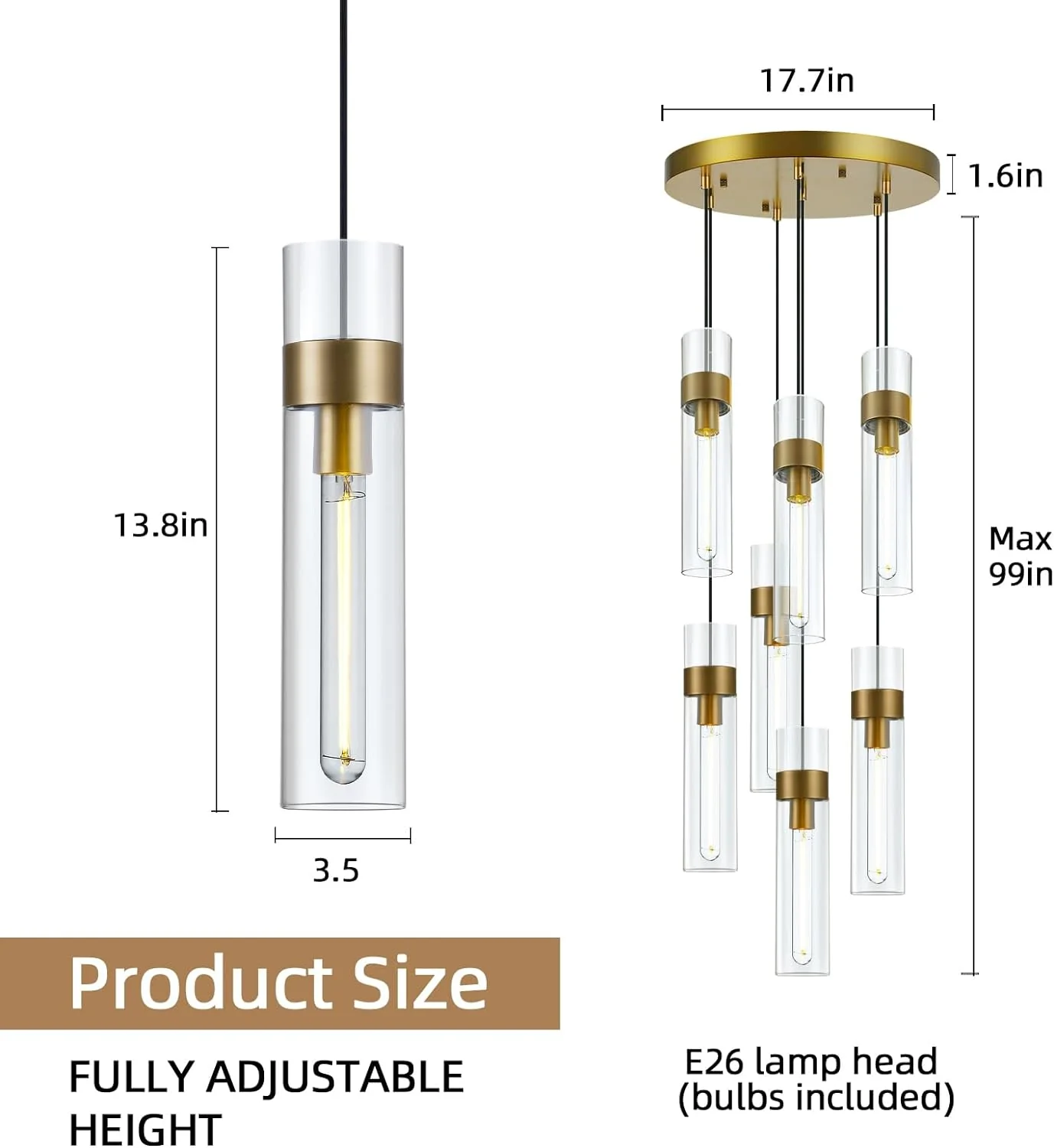 Glass Tube Pendant Light - Image 10