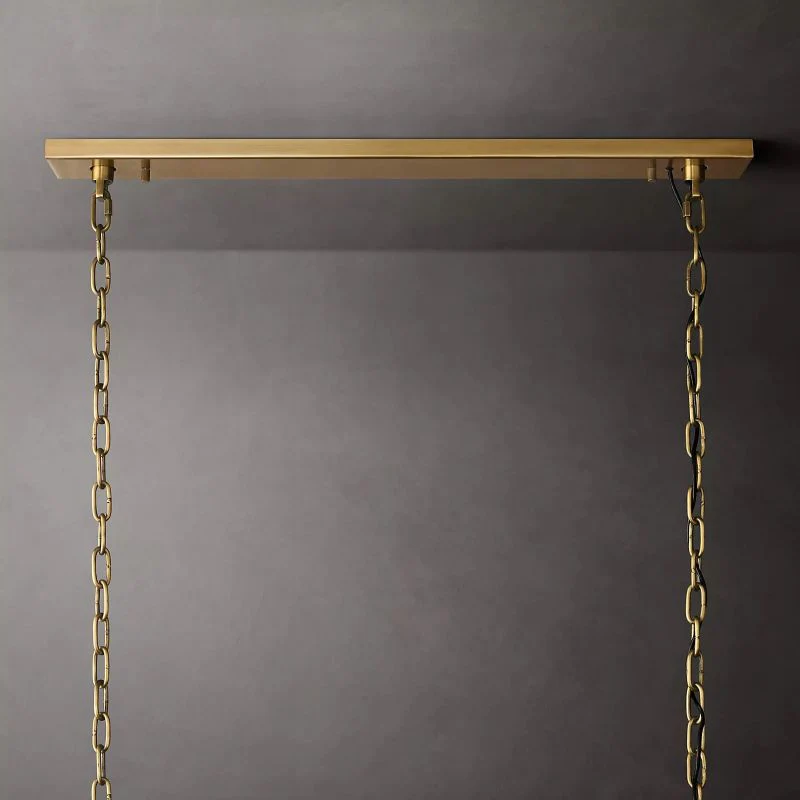 Hawsan Calcite Rectangular Chandelier 42" - Image 7