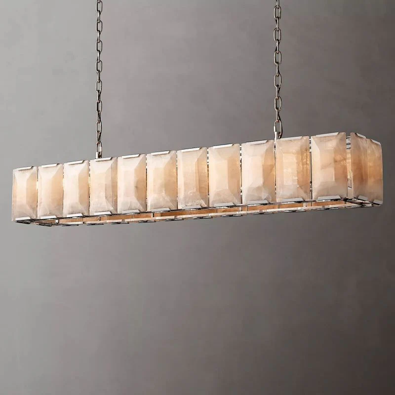 Hawsan Calcite Rectangular Chandelier 74" - Image 5