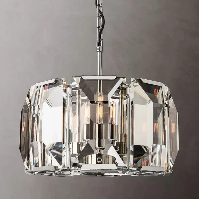 Hawsan Multicurve Crystal Round Chandelier 19“ - Image 3