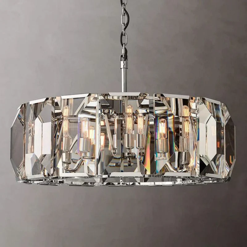 Hawsan Multicurve Crystal Round Chandelier 31“ - Image 3